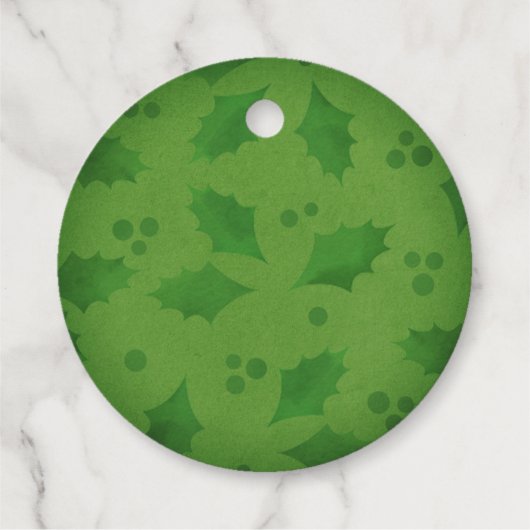 Zilveren Gouden Folie Misteltoe Vrolijk Kerstfeest Bedankjes Labels (Achterkant)