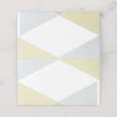 Zilveren gouden metalen look industriële chique br plaatskaartje (Buitenkant ongevouwen)