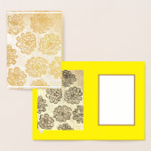 Zilveren goudsbloemen folie kaarten (Display)