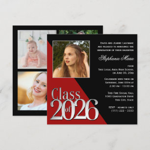 Zilveren Grad 2026 Rood met Foto Kaart