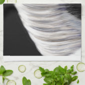 Zilveren Grijs Arabisch Paard Theedoek (Gevouwen)