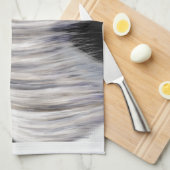 Zilveren Grijs Arabisch Paard Theedoek (Quarter Fold)