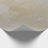 Zilveren Grijs Champaign Sepia Foxier Goud Abstrac Cadeaupapier (Hoek)