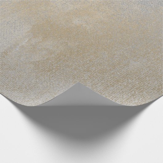 Zilveren Grijs Champaign Sepia Foxier Goud Abstrac Cadeaupapier (Hoek)