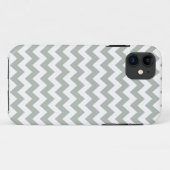 Zilveren Grijs Chevron iPhone 5/5S Hoesje (Achterkant (horizontaal))