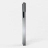 Zilveren Grijs Glitter Drip Ombre gepersonaliseerd Case-Mate iPhone Case (Achterkant/rechts)