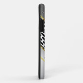 Zilveren Grijs & Goud Glanzende Metallic Look Case-Mate iPhone Case (Achterkant/rechts)