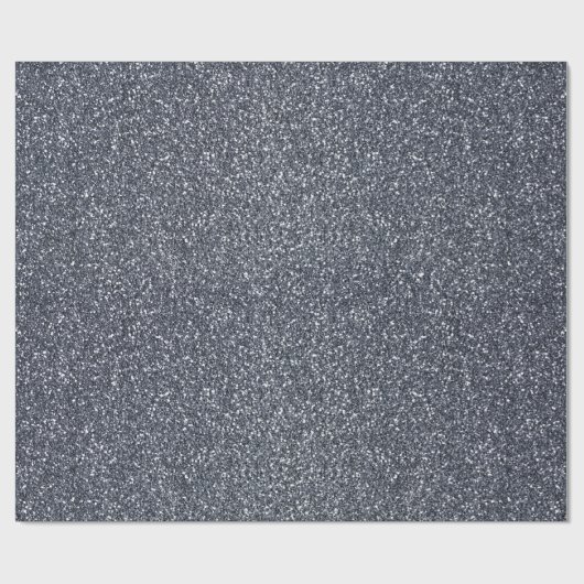 Zilveren Grijs Grijs Glitter Delicate Witte Bruid Cadeaupapier (Vlak)