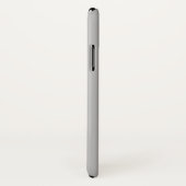 Zilveren Grijs iPhone X Hoesje (Achterkant / rechts)