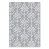 Zilveren Grijs Kalligrafie Script Bruiloft Monogra Kaart (Achterkant)