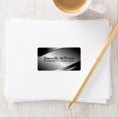 Zilveren Grijs Metallic Design Etiket (Insitu)