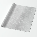 Zilveren Grijs Sparkly Monochromatic Stedelijk Lic Cadeaupapier<br><div class="desc">Het hedendaagse luxedecor FlorenceK-ontwerp</div>