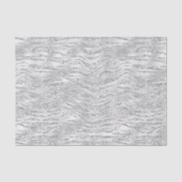 Zilveren Grijze Faux Glitter Zebra Strepen Tissuepapier