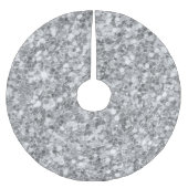 Zilveren Grijze Glitter Tree Rok Kerstboom Rok (Voorkant)