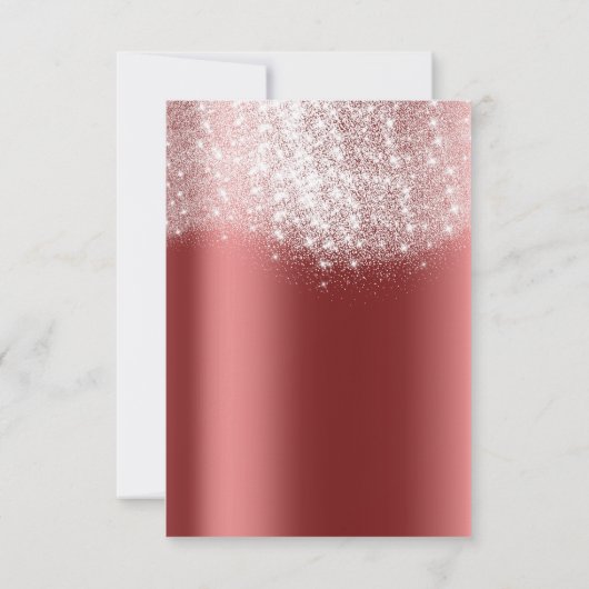 Zilveren grijze glitters bordeauxrode formele uitn kaart (Achterkant)