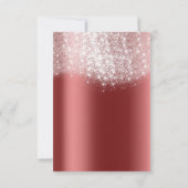 Zilveren grijze glitters burgundy rode formele uit kaart (Achterkant)