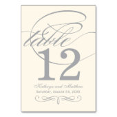 Zilveren grijze kalligrafie script monogram bruilo kaart (Voorkant)