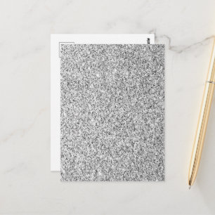 Zilveren grijze licht glinsterende vonken briefkaart