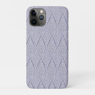 Zilveren Grijze Nep Diamant Breipatroon Case-Mate iPhone Case