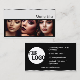 Zilveren grijze productlabels met logo foto's scho visitekaartje