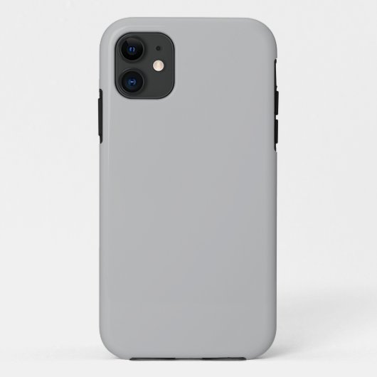 Zilveren grijze stevige iPhone 11 hoes (Achterkant)
