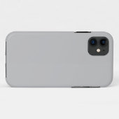 Zilveren grijze stevige iPhone 11 hoes (Achterkant (horizontaal))