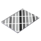 Zilveren grijze tinten notitieboek (Linkerzijde)