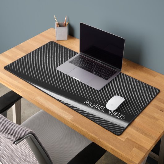 Zilveren grijze veren textuur lijnen Aangepaste na Bureaumat (Kantoor 2)