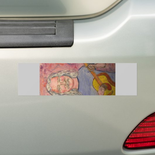 zilveren hamer bumpersticker (Op auto)