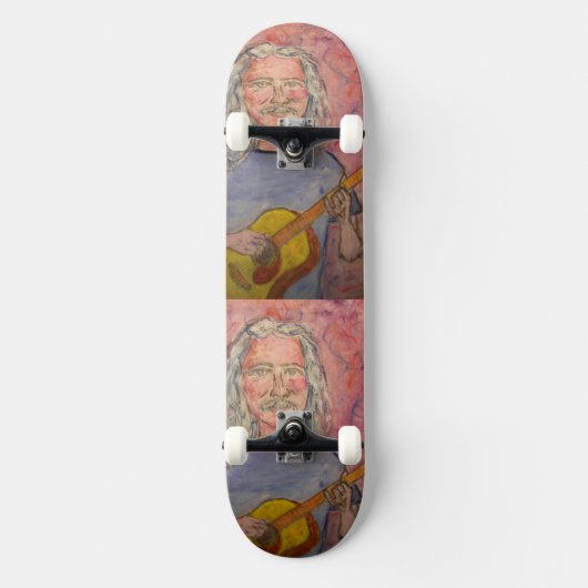 zilveren hamer skateboard (Voorkant)