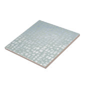 Zilveren handverf keramische Tegel Tegeltje (Zijkant)