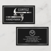 Zilveren Handyman Hamert Frame Visitekaartje (Voorkant / Achterkant)