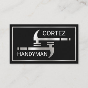 Zilveren Handyman Hamert Frame Visitekaartje