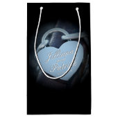 Zilveren hangslot liefhebbers gespecialiseerde ove klein cadeauzakje (Achterkant)