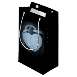 Zilveren hangslot liefhebbers gespecialiseerde ove klein cadeauzakje