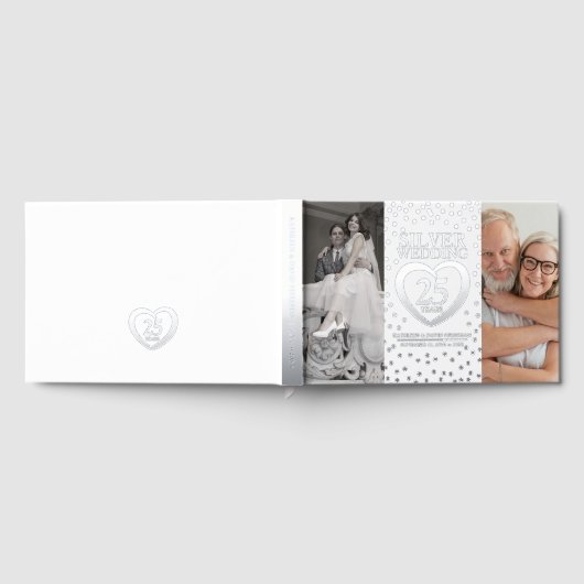 Zilveren hart 25ste huwelijksverjaardag foto's bla gastenboek (Volledig)