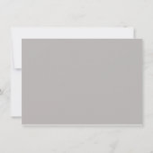 Zilveren hart en lelie 25e huwelijksverjaardag kaart (Achterkant)