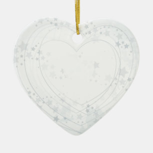 Zilveren hart, ornament
