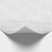 Zilveren Hartjes Confetti Cadeaupapier (Hoek)