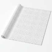 Zilveren Hartjes Confetti Cadeaupapier (Uitgerold)