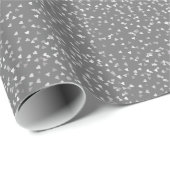 Zilveren Hartjes Confetti Cadeaupapier (Rol Hoek)