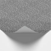 Zilveren Hartjes Confetti Cadeauverpakking Cadeaupapier (Hoek)