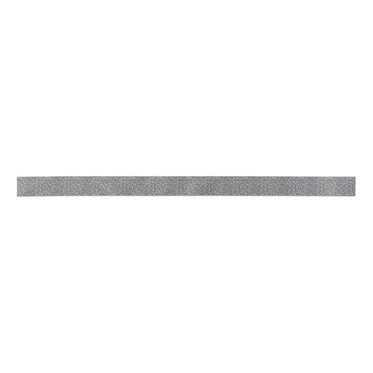 Zilveren Hartjes Confetti Satijnen Lint (Voorkant)