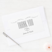 Zilveren Hartjes & Glitter Trouw Sticker (Envelop)