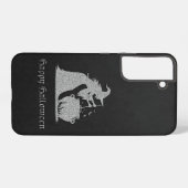 Zilveren heks en ketel Halloween Samsung Galaxy Hoesje (Achterkant horizontaal)
