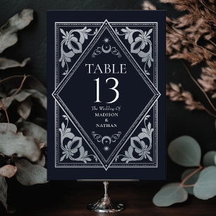 Zilveren Hemelse Art Nouveau Tarot Gotische bruilo Kaart