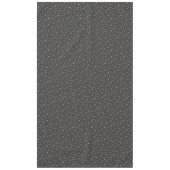 Zilveren hemelsterrenpatroon Cute Charcoal Grijs Tafelkleed (Voorkant)