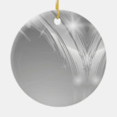 Zilveren Herdenkings Kunst voor Sphynx Kat Keramisch Ornament (Achterkant)