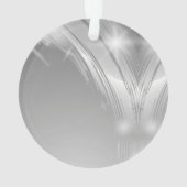 Zilveren Herdenkings Kunst voor Sphynx Kat Ornament (achterkant)