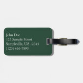 Zilveren Herfsten in het nationaal park Mount Rain Bagagelabel (Achterkant horizontaal)